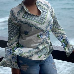 Tory Burch Floral Tunic Size 12